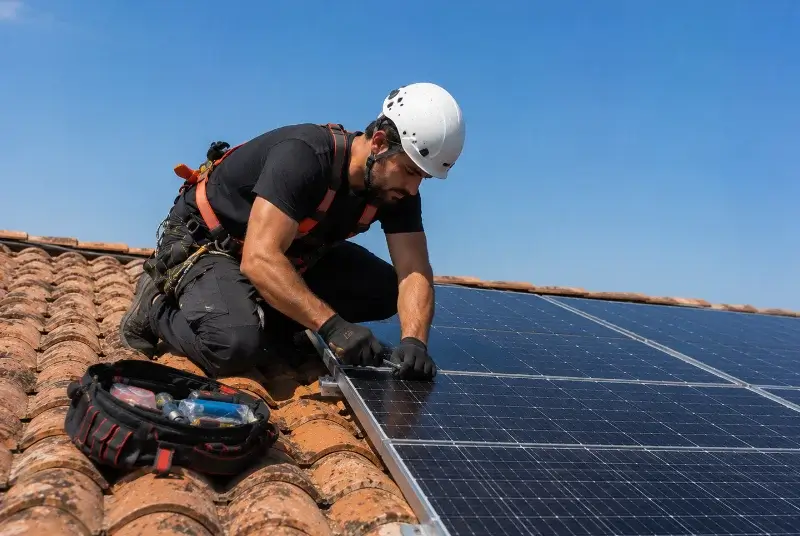 Maintenance et monitoring de panneaux solaires à Melle